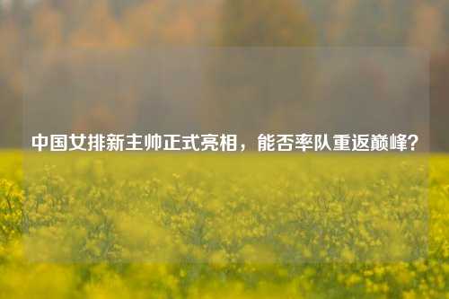 中国女排新主帅正式亮相，能否率队重返巅峰？