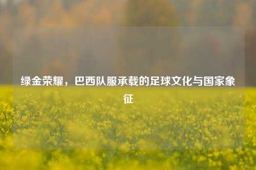 绿金荣耀，巴西队服承载的足球文化与国家象征