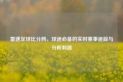 雷速足球比分网，球迷必备的实时赛事追踪与分析利器