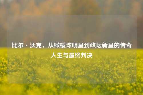 比尔·沃克，从橄榄球明星到政坛新星的传奇人生与最终判决