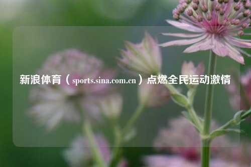 新浪体育（sports.sin     .cn）点燃全民运动     