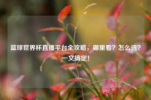 篮球世界杯直播平台全攻略，哪里看？怎么选？一文搞定！
