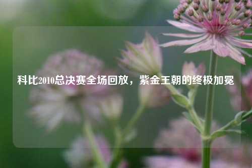 科比2010总决赛全场回放，紫金王朝的终极加冕