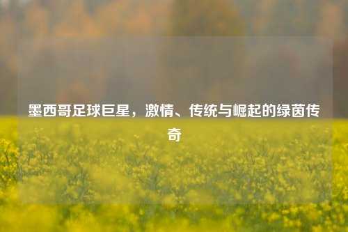 墨西哥足球巨星，     、传统与崛起的绿茵传奇