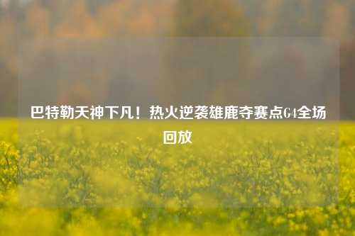 巴特勒天神下凡！热火逆袭雄鹿夺赛点G4全场回放
