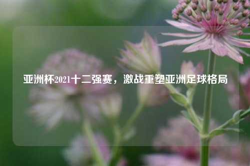 亚洲杯2021十二强赛，激战重塑亚洲足球格局