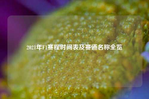 2021年F1赛程时间表及赛道名称全览