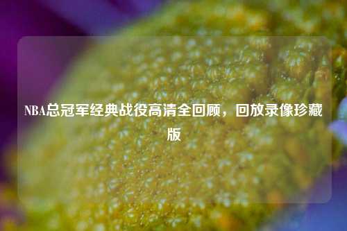 NBA总冠军经典战役高清全回顾，回放录像珍藏版