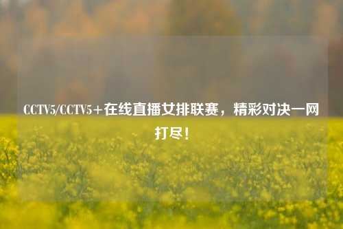 CCTV5/CCTV5+在线直播女排联赛，精彩对决一网打尽！