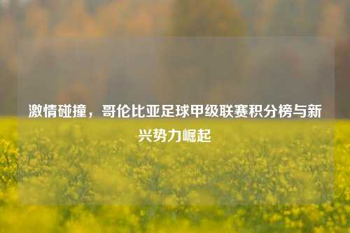      碰撞，哥伦比亚足球甲级联赛积分榜与新兴势力崛起