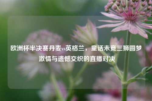 欧洲杯半决赛丹麦vs英格兰，童话未竟三狮圆梦      与遗憾交织的直播对决