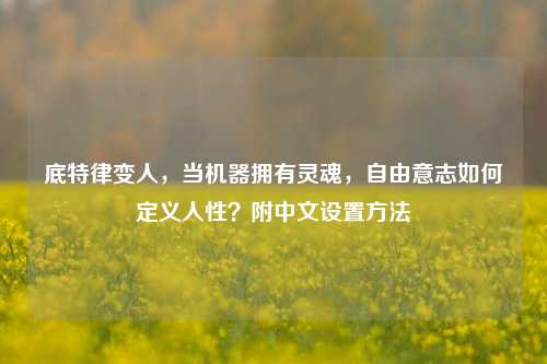 底特律变人，当机器拥有灵魂，自由意志如何定义人性？附中文设置     