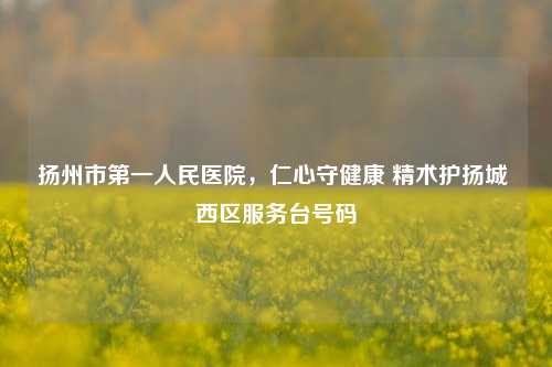 扬州市之一人民医院，仁心守健康 精术护扬城 西区服务台号码