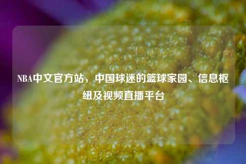 NBA中文官方站，中国球迷的篮球家园、信息枢纽及视频直播平台