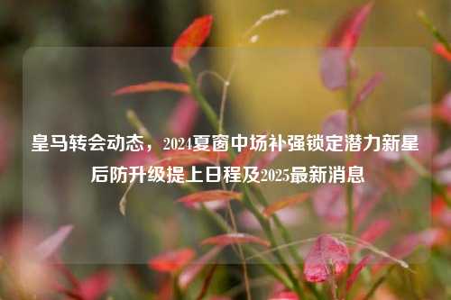 皇马转会动态，2024夏窗中场补强锁定潜力新星 后防升级提上日程及2025最新消息
