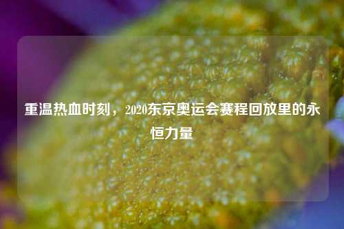 重温热血时刻，2020东京奥运会赛程回放里的永恒力量