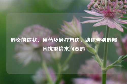 唇炎的症状、用药及治疗     ，助你告别唇部困扰重拾水润双唇