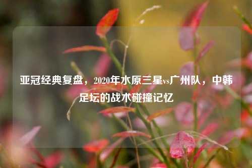 亚冠经典复盘,2020年水原三星vs广州队,中韩足坛的战术碰撞记忆