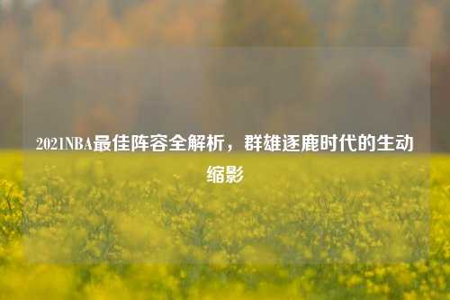 2021NBA更佳阵容全解析,群雄逐鹿时代的生动缩影