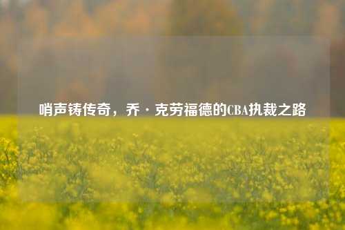 哨声铸传奇,乔·克劳福德的CBA执裁之路
