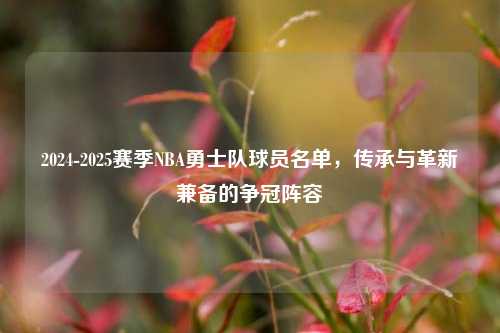 2024-2025赛季NBA勇士队球员名单,传承与革新兼备的争冠阵容