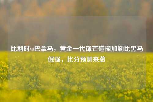 比利时vs巴拿马，黄金一代锋芒碰撞加勒比黑马倔强，比分预测来袭