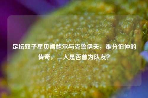 足坛双子星贝肯鲍尔与克鲁伊夫,难分伯仲的传奇,二人是否曾为队友?