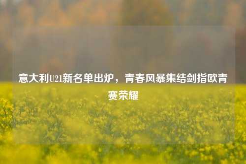 意大利U21新名单出炉，青春风暴集结剑指欧青赛荣耀