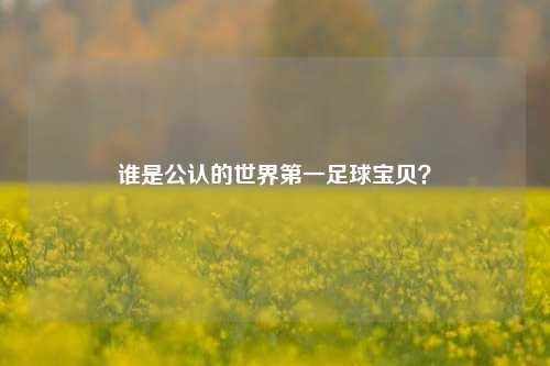 谁是公认的世界之一足球宝贝？