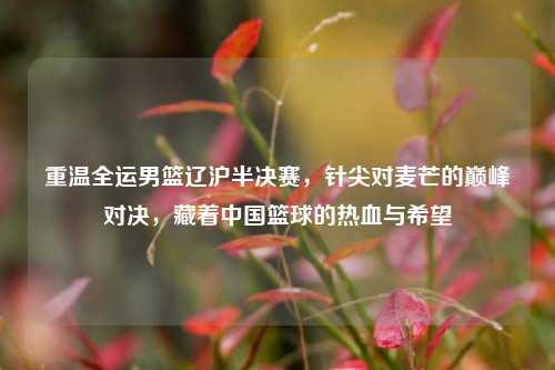 重温全运男篮辽沪半决赛，针尖对麦芒的巅峰对决，藏着中国篮球的热血与希望