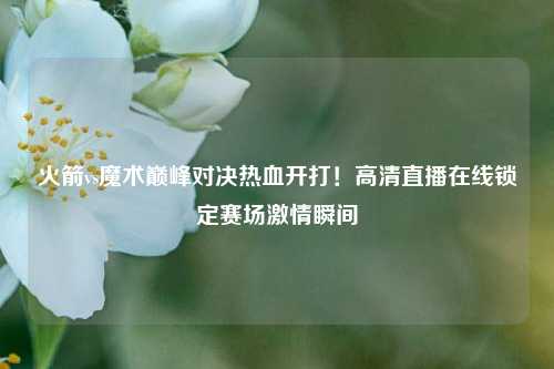 火箭vs魔术巅峰对决热血开打！高清直播在线锁定赛场     瞬间