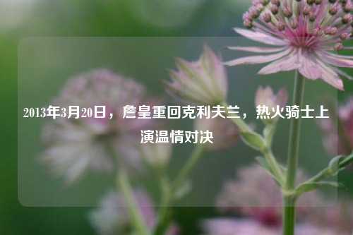 2013年3月20日，詹皇重回克利夫兰，热火骑士上演温情对决