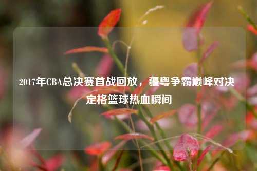 2017年CBA总决赛首战回放，疆粤争霸巅峰对决 定格篮球热血瞬间