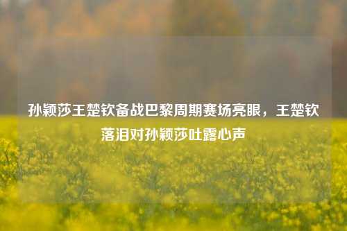 孙颖莎王楚钦备战巴黎周期赛场亮眼，王楚钦落泪对孙颖莎吐露心声
