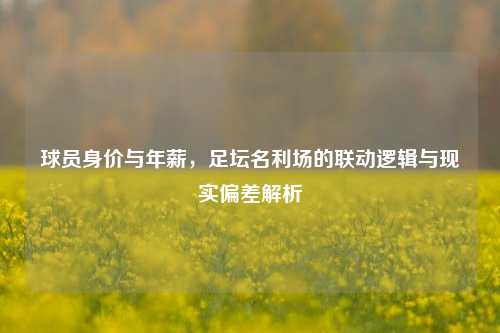 球员身价与年薪，足坛名利场的联动逻辑与现实偏差解析