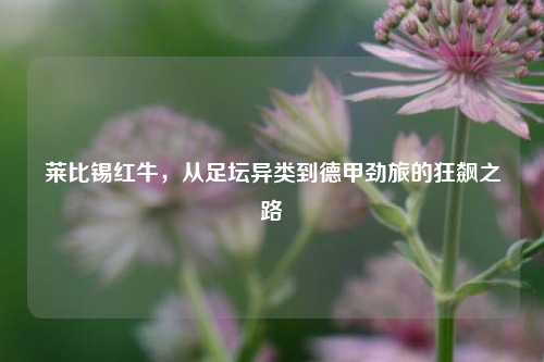 莱比锡红牛，从足坛异类到德甲劲旅的狂飙之路