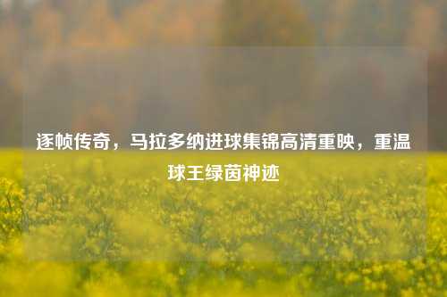 逐帧传奇,马拉多纳进球集锦高清重映,重温球王绿茵神迹
