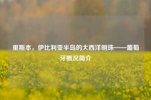 里斯本,伊比利亚半岛的大西洋明珠——葡萄牙概况简介