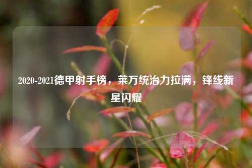 2020-2021德甲射手榜,莱万统治力拉满,锋线新星闪耀