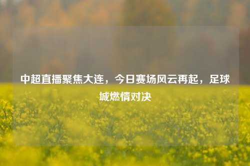 中超直播聚焦大连，今日赛场风云再起，足球城燃情对决