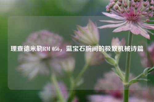 理查德米勒RM 056，蓝宝石腕间的极致机械诗篇