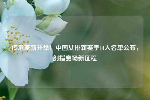 传承革新并举！中国女排新赛季14人名单公布，剑指赛场新征程