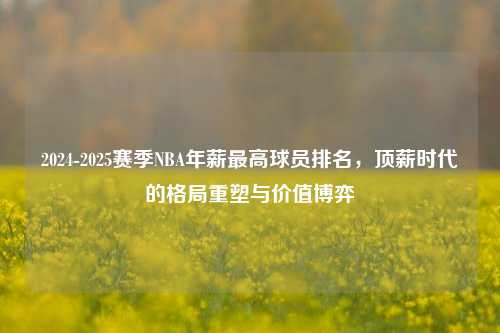 2024-2025赛季NBA年薪更高球员排名，顶薪时代的格局重塑与价值博弈