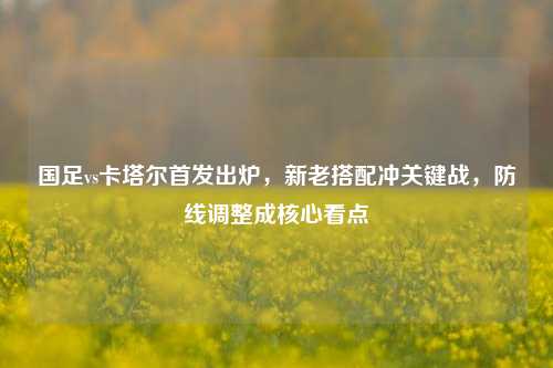 国足vs卡塔尔首发出炉，新老搭配冲关键战，防线调整成核心看点