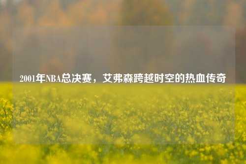 2001年NBA总决赛，艾弗森跨越时空的热血传奇