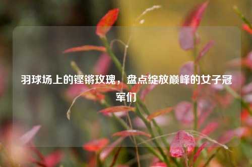 羽球场上的铿锵玫瑰，盘点绽放巅峰的女子冠军们