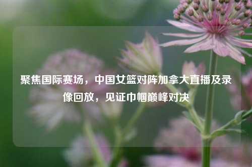 聚焦国际赛场，中国女篮对阵加拿大直播及录像回放，见证巾帼巅峰对决