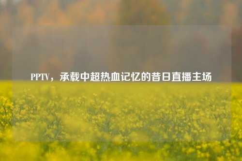 PPTV，承载中超热血记忆的昔日直播主场
