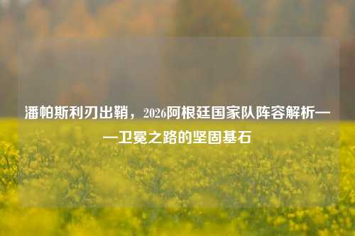 潘帕斯利刃出鞘，2026阿根廷国家队阵容解析——卫冕之路的坚固基石