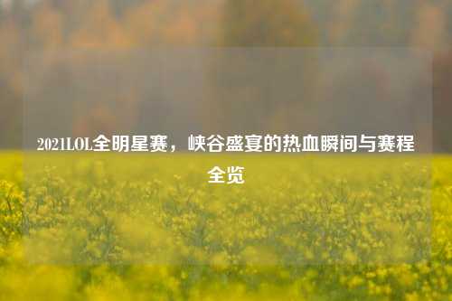 2021LOL全明星赛，峡谷盛宴的热血瞬间与赛程全览